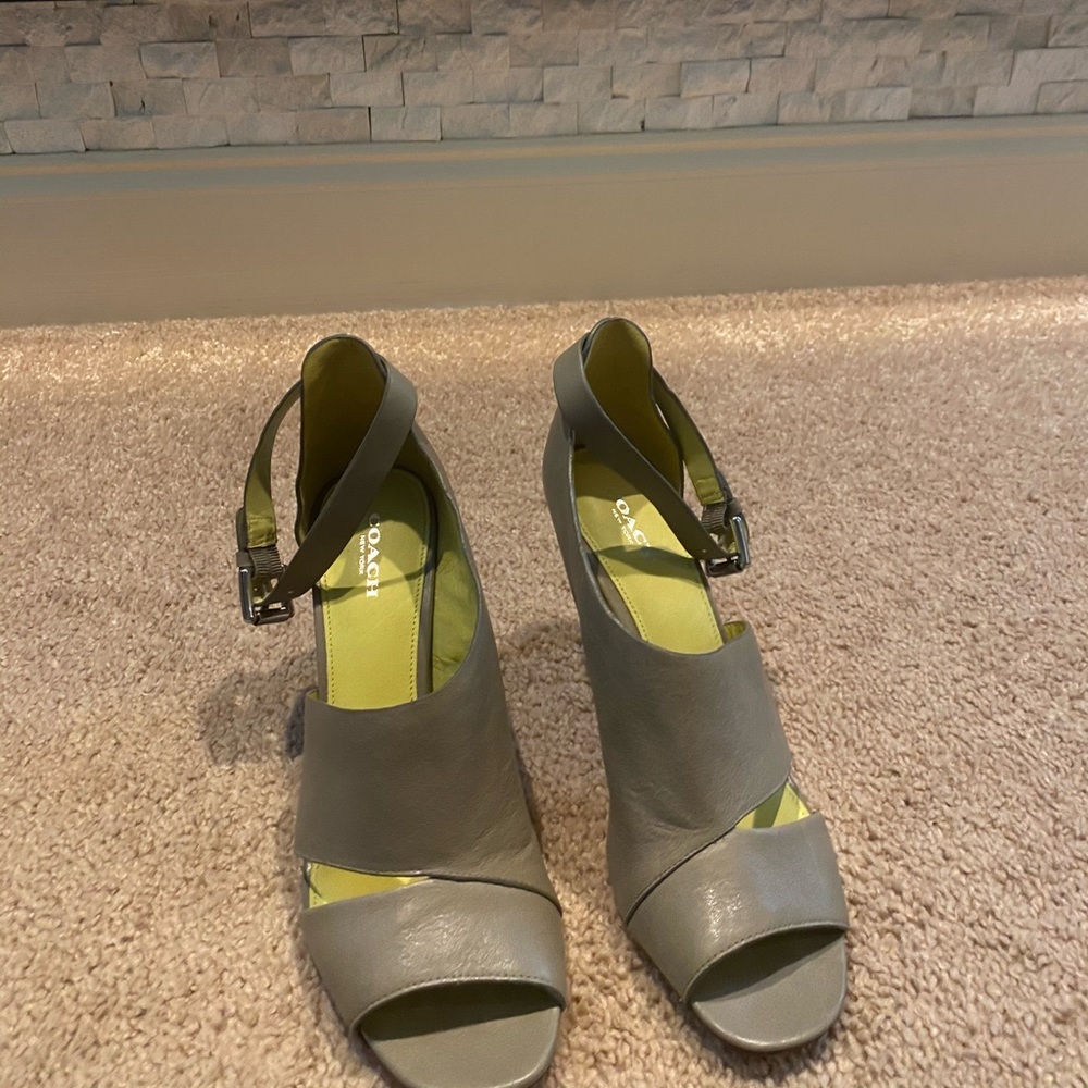 Coach Grey heels